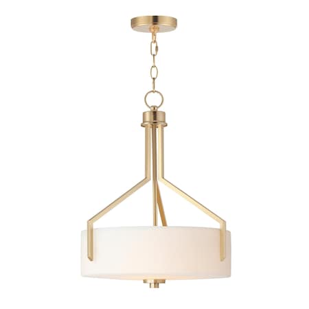 Maxim Lighting Dart 3-Light Pendant, Satin Brass 21287SWSBR